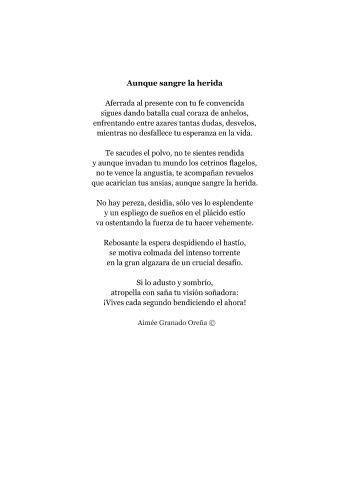 Aunque sangre la herida