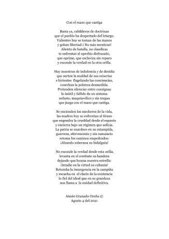 Con el mazo que castiga