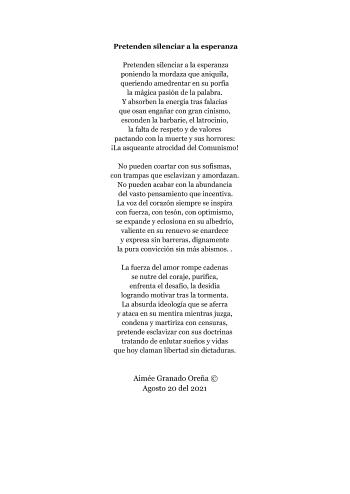 Pretenden silenciar a la esperanza