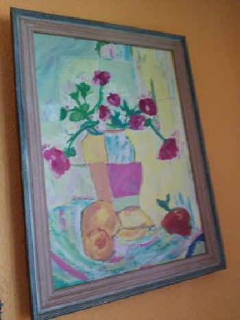 Pintura a trozos ,un bodegon