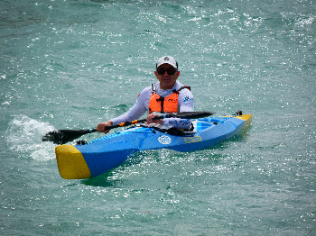 Daniel Cedero of "Club de Pirag&uuml;ismo Pobla Marina" at the XV Eurochallenge 2024 - La Vila Joiosa (Alicante) - SPAIN