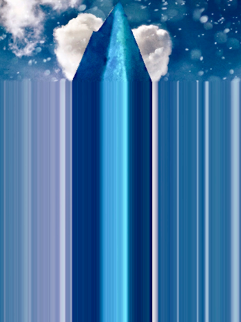 Coraz&oacute;n Azul de Veloz L&aacute;piz